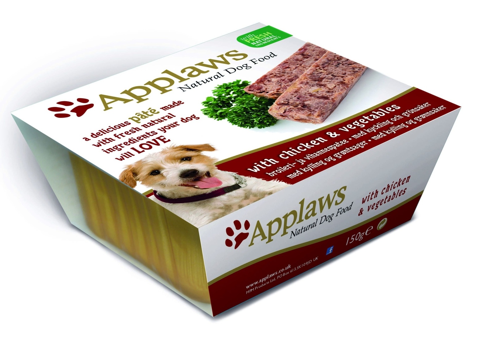 Applaws (влажный корм) Applaws (влажный корм) паштет для собак с курицей и овощами (150 г)