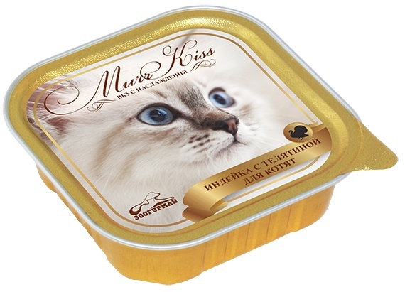 Зоогурман Зоогурман консервы для котят МуррКисс индейка с телятиной (100 г)