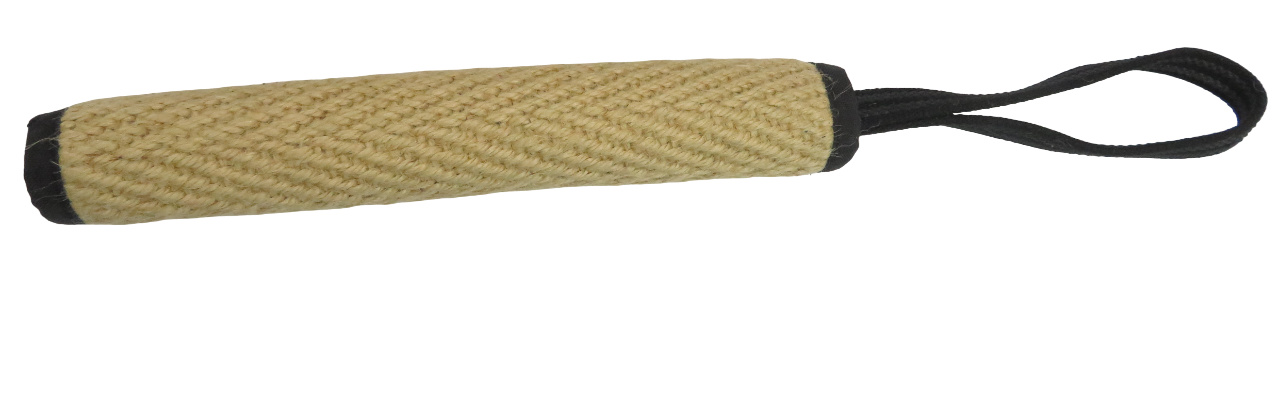 BOW WOW BOW WOW палка джутовая одинарная с прорезиненной ручкой (натуральная) (230 г) bow wow bow wow джутовая фрисби с черной окантовкой натуральная 130 г