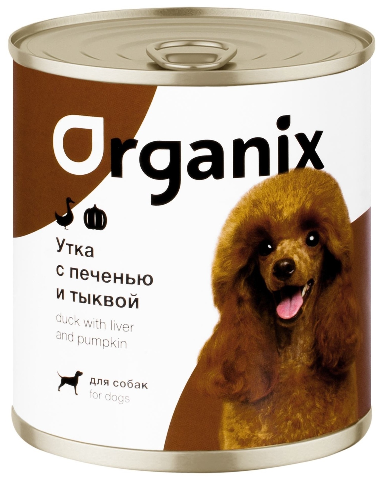 цена Organix консервы Organix консервы для собак Сочная утка с печенью и тыквой (100 г)