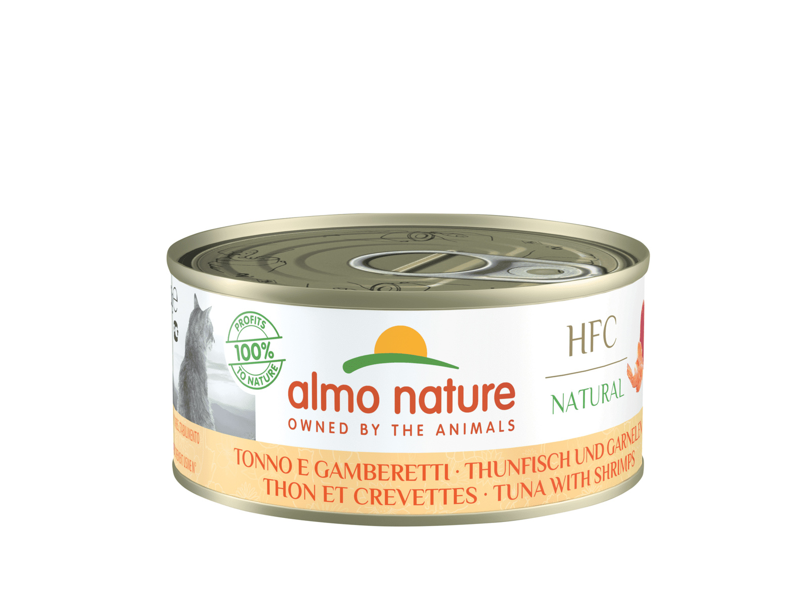 Almo Nature консервы Almo Nature консервы для кошек, с тунцом и креветками, 55% мяса (150 г)