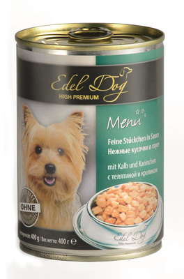 Нежные кусочки в соусе  (телятина кролик) Edel Dog Нежные кусочки в соусе  (телятина кролик) Edel Dog