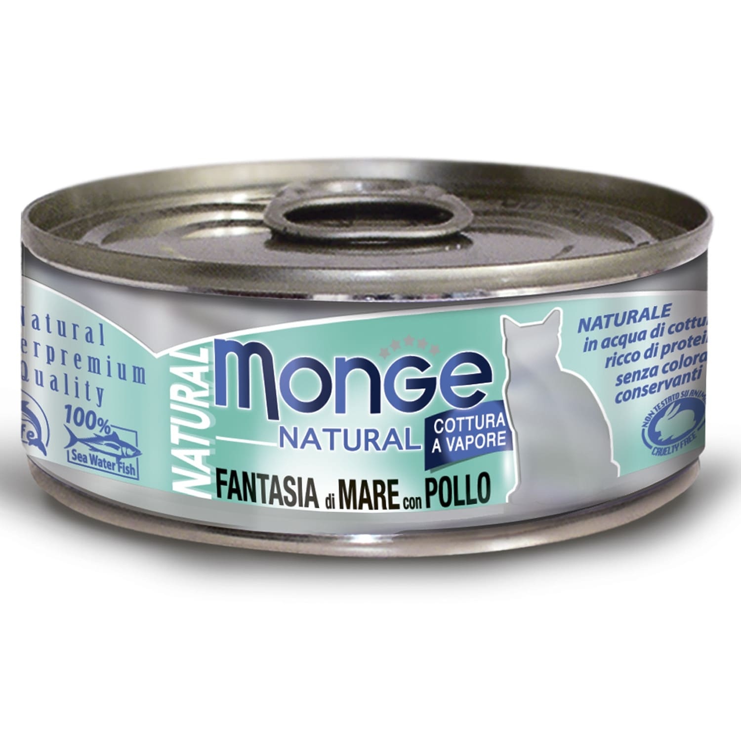 Monge Monge консервы для кошек, морепродукты с курицей (80 г) ассорти из морепродуктов замороженное с сурими 1 кг