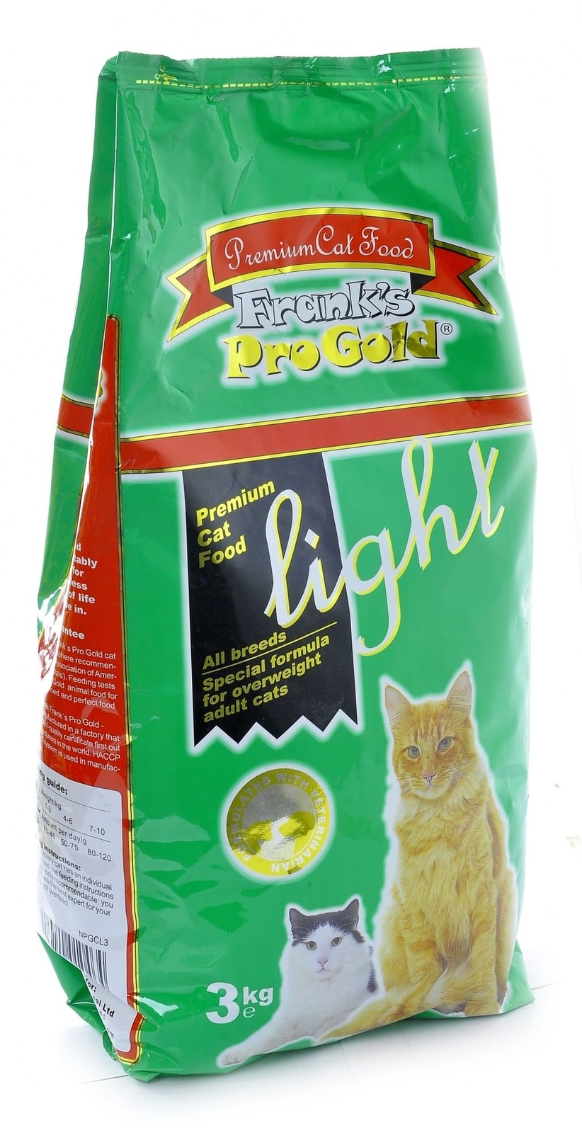 Корм Frank's ProGold для кошек, склонных к полноте (3 кг) 