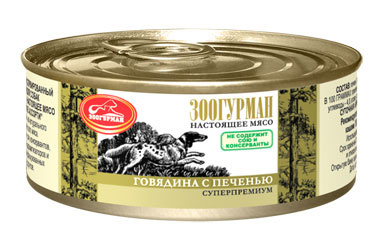 Зоогурман Зоогурман консервы для собак Мясное Ассорти Говядина с печенью (350 г)