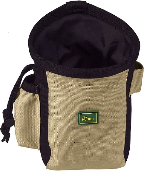 hunter сумочка для лакомств малая простая без кармана для кликера и клипсы для ремня Hunter Hunter сумочка для лакомств Standard средняя бежевая (104 г)