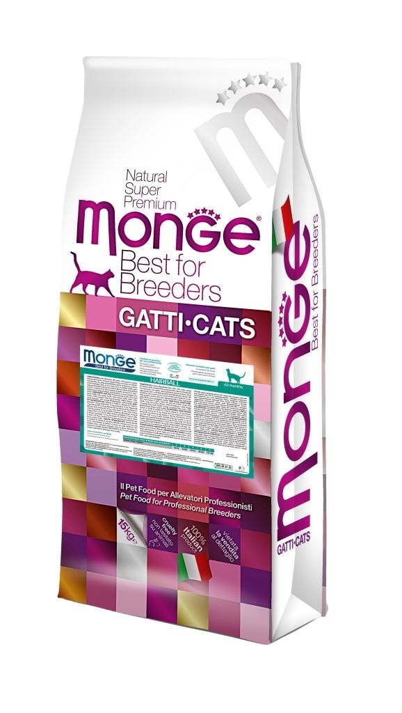 Корм Monge сухой корм для кошек для выведения комков шерсти (1,5 кг)