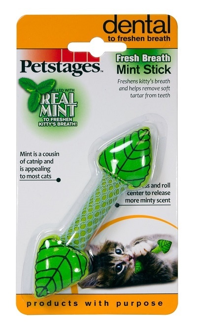 Petstages Petstages игрушка для поддержания здоровья зубов Мятный листик (23 г) petstages petstages игрушка для поддержания здоровья зубов капуста с кошачьей мятой 20 см