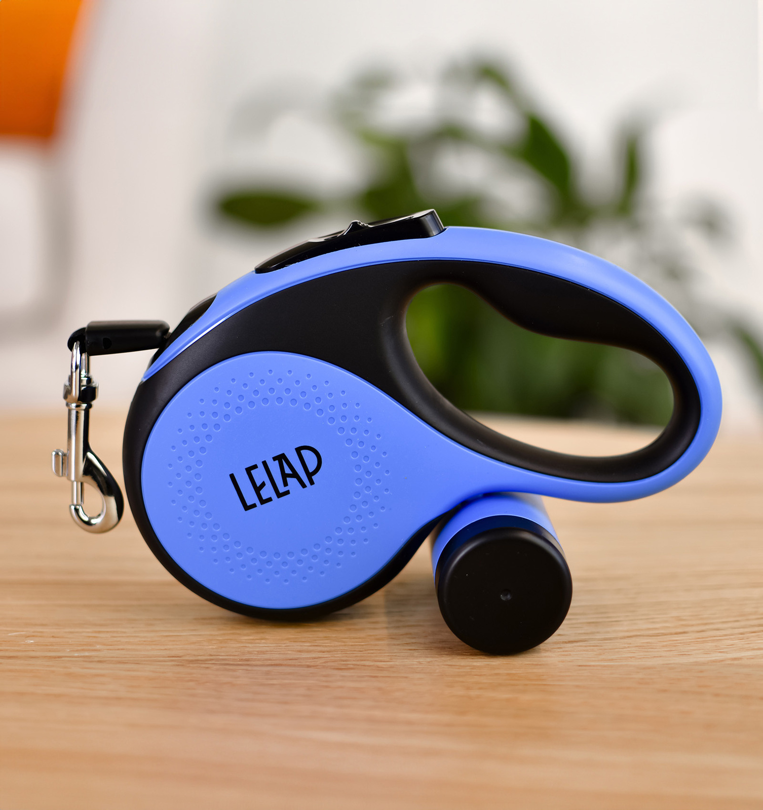 LeLap LeLap рулетка-ремень для собак, синяя (30 кг, 5 м)