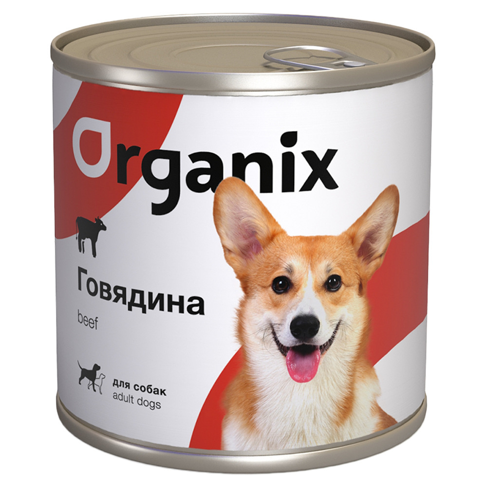 Organix консервы c говядиной для взрослых собак (750 г) от Petshop