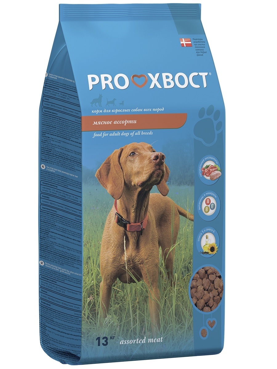ProХвост ProХвост корм сухой для собак мясное ассорти (13 кг)