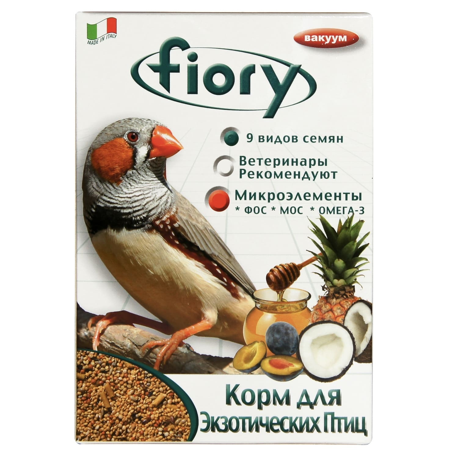 Fiory Fiory корм для экзотических птиц (400 г) fiory fiory корм для экзотических птиц 400 г