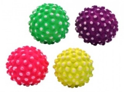 цена Papillon Papillon игрушка для собак Неоновый мяч-ежик в ассортименте, 7,2 см (93 г)