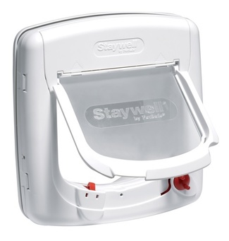 Дверца StayWell Deluxe с инфракрасным замком, белая Дверца StayWell Deluxe с инфракрасным замком, белая