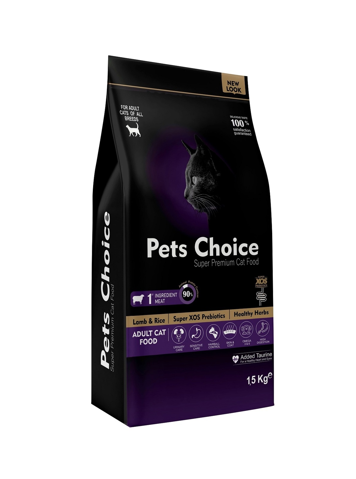 Pet's Choice для взрослых кошек с ягненком (1,5 кг)