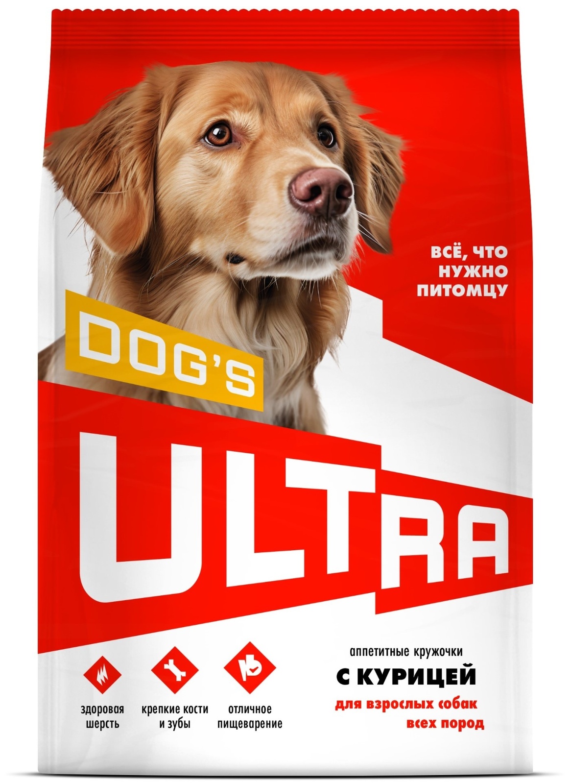 ULTRA ULTRA аппетитные кружочки с курицей для взрослых собак всех пород (3 кг)