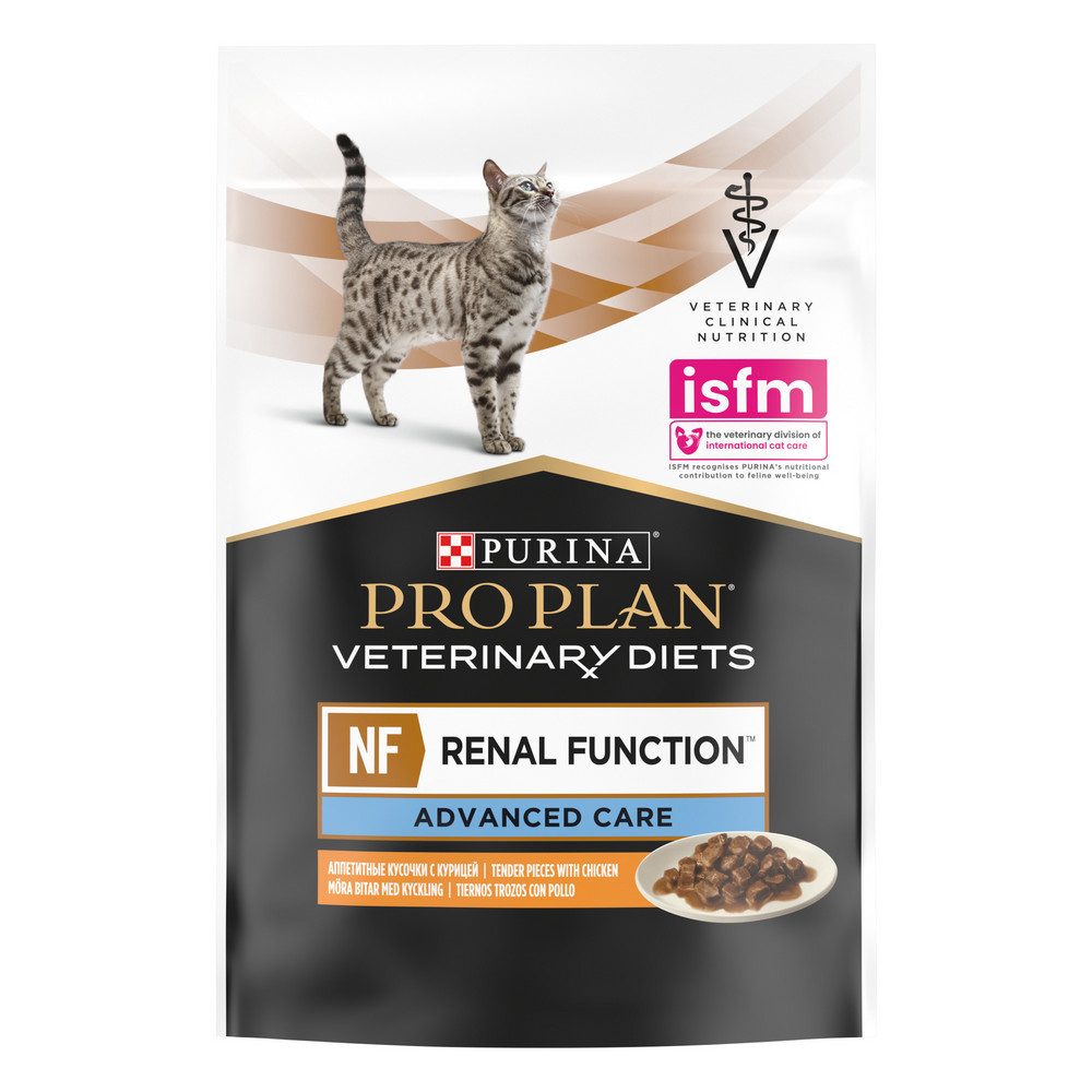 Purina (вет. корма паучи) Purina (вет. корма паучи) кусочки в соусе для кошек при почечной недостаточности с курицей (85 г)