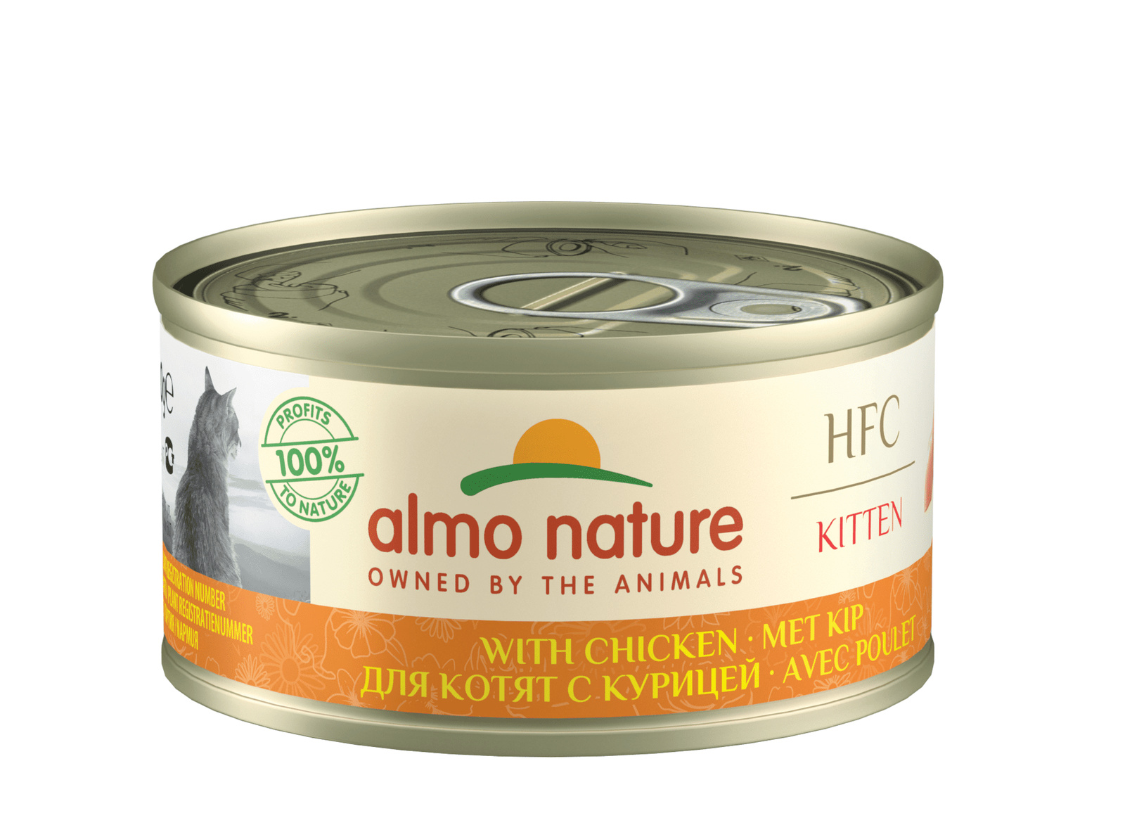 Almo Nature консервы Almo Nature консервы для котят, с курицей (70 г) консервы для кошек almo nature legend с курицей и сыром 75% 70 г