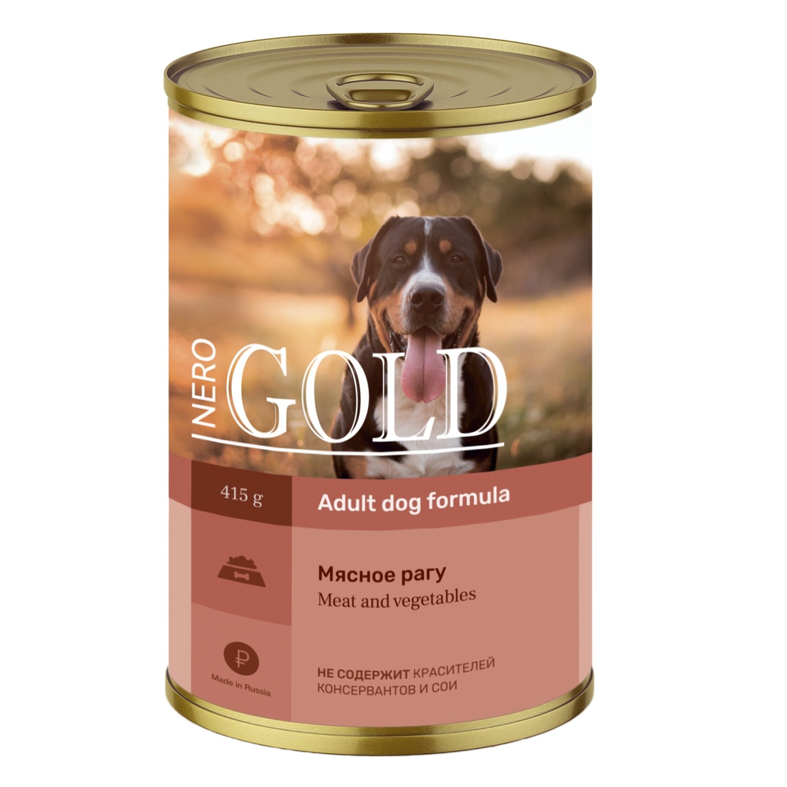 Nero Gold консервы Nero Gold консервы консервы для собак Мясное рагу (415 г)