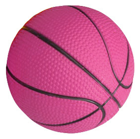 Camon Camon игрушка Мяч баскетбольный резиновый, розовый (125 г) camon camon игрушка для собак мяч резиновый для вкурчивания пластиковых бутылок 350 г