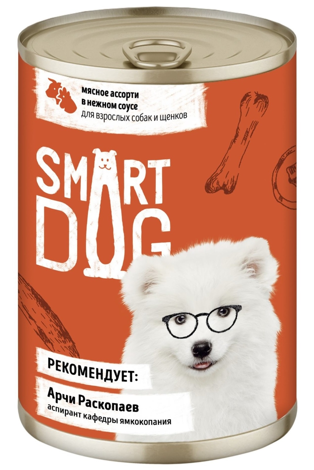 Smart Dog консервы Smart Dog консервы консервы для взрослых собак и щенков мясное ассорти в нежном соусе (240 г)