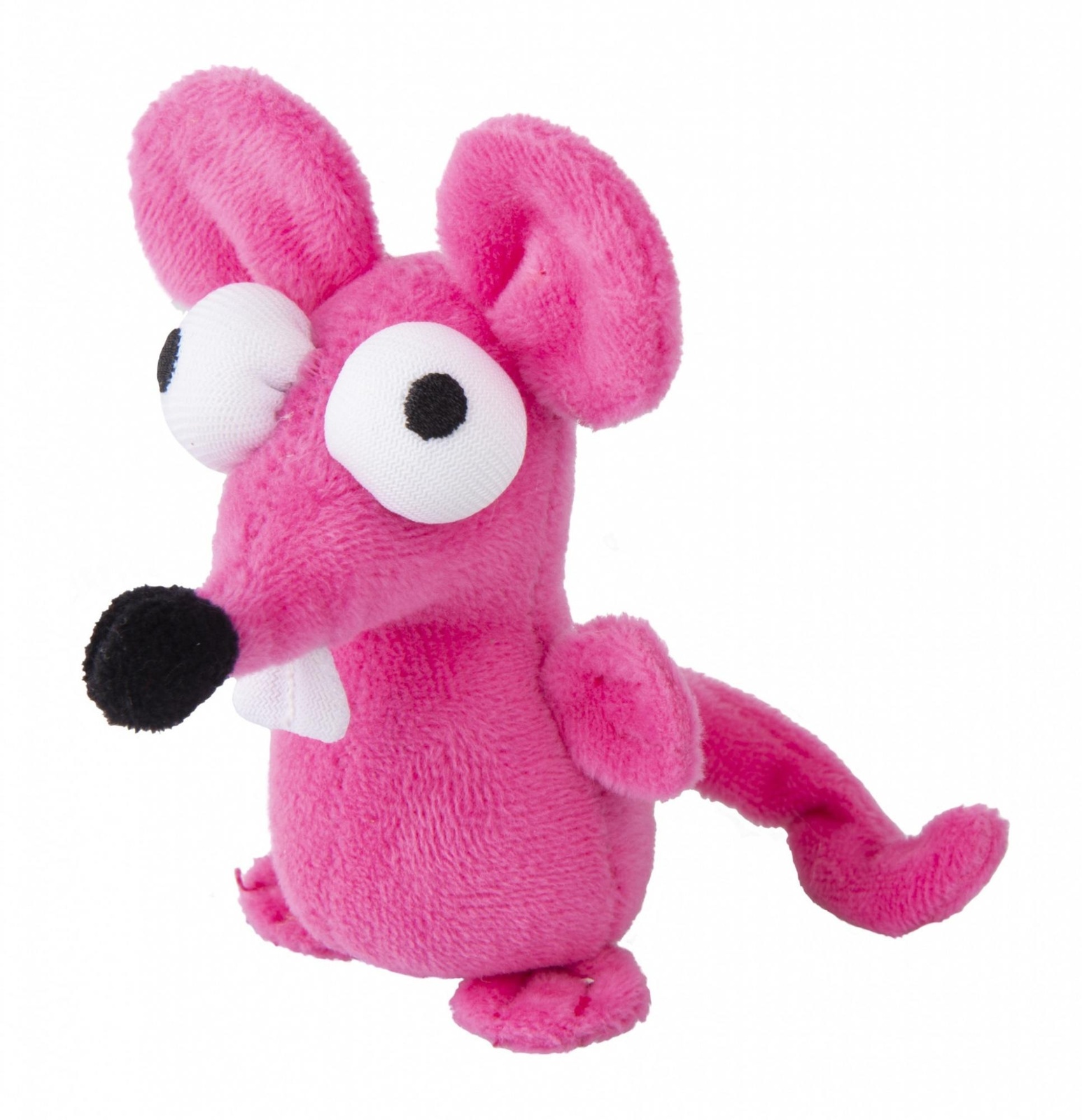 Rogz Rogz игрушка для кошек: плюшевая мышка с кошачьей мятой, розовая (18 г)