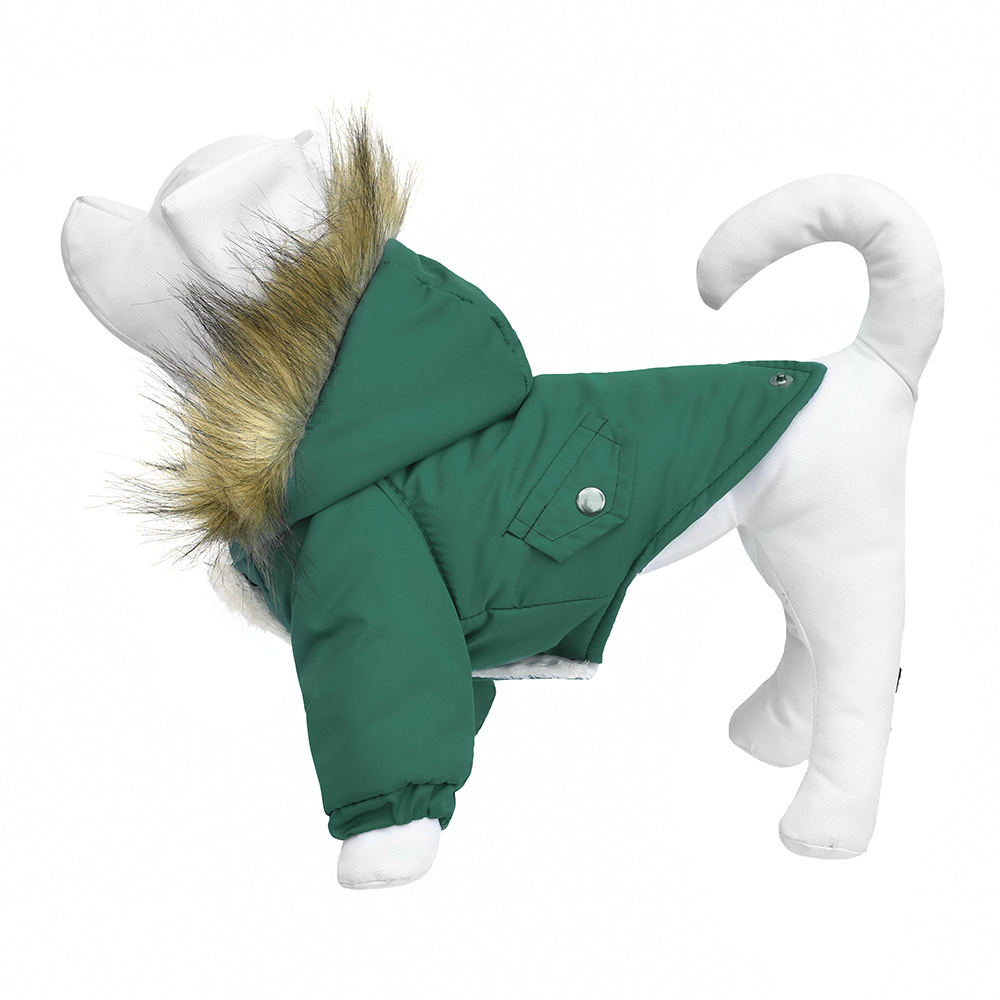Tappi одежда Tappi одежда зимняя парка для собак Верде, зеленая (M)