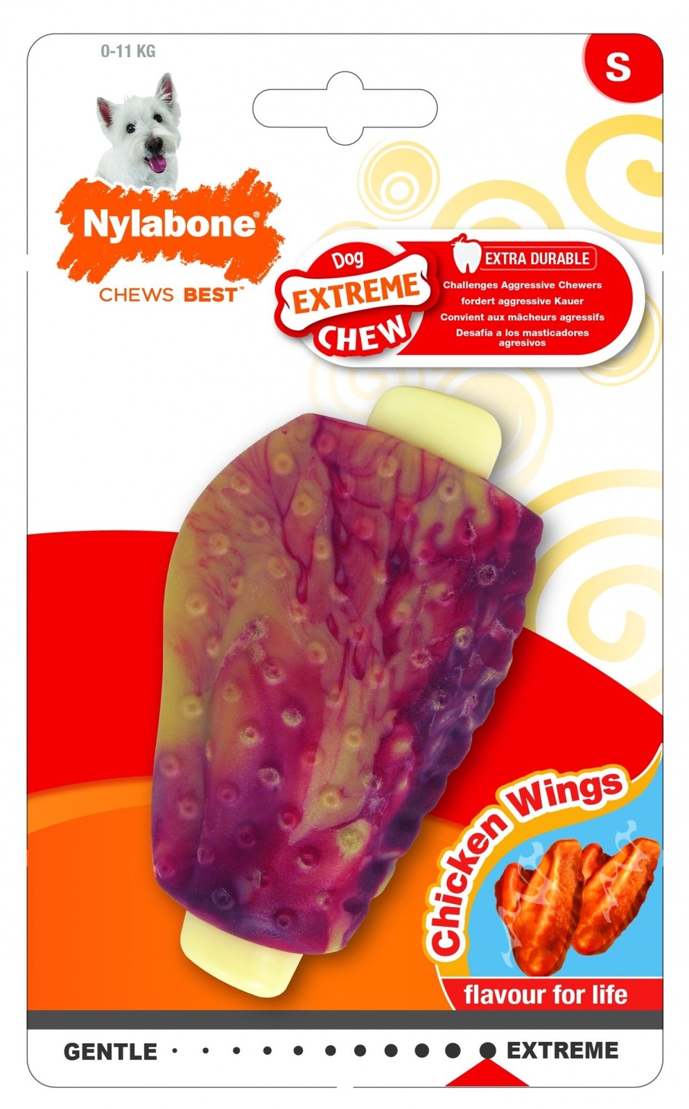 Nylabone Nylabone куриное крылышко экстра-жесткое, S (112 г)