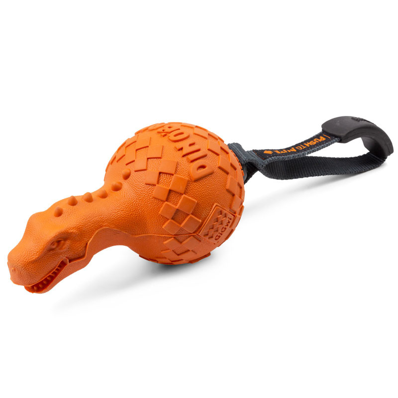 GiGwi GiGwi динобол Т-рекс, игрушка с отключаемой пищалкой, 15 см (260 г) gigwi gigwi сова игрушка с отключаемой пищалкой 15 см 202 г