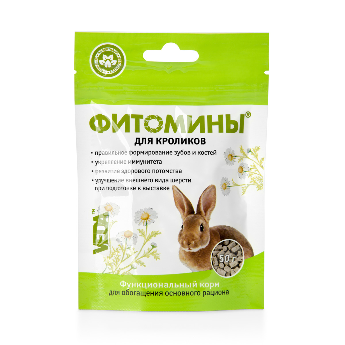 цена Веда Веда фитомины для кроликов (50 г)