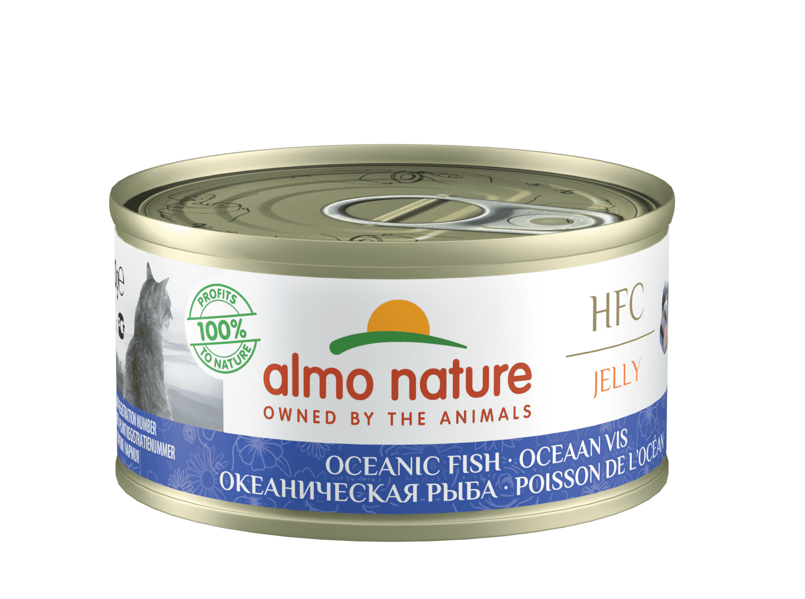 Almo Nature консервы с океанической рыбой в желе для кошек (1,68 кг)