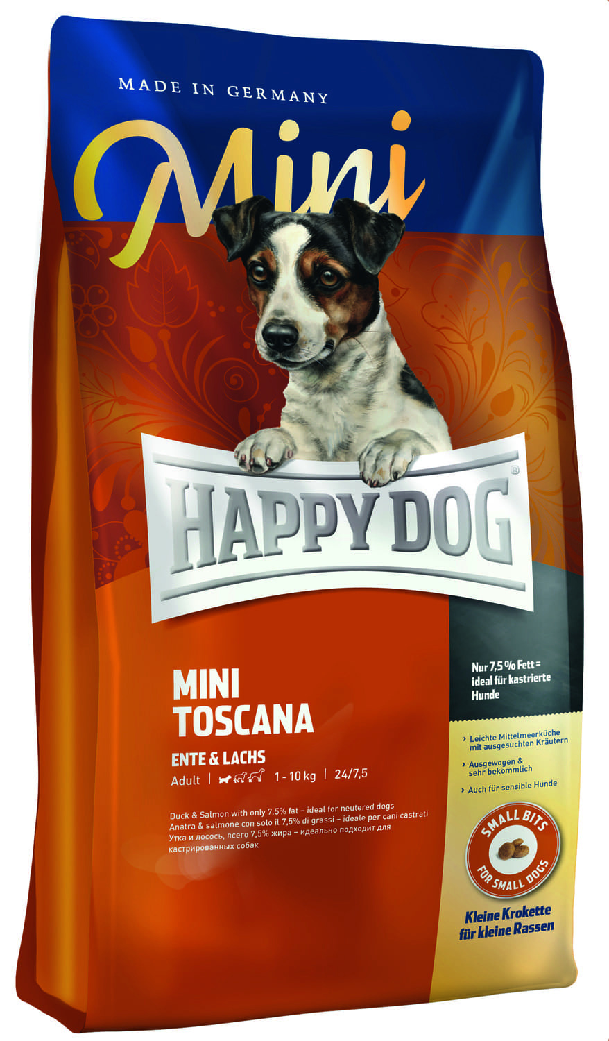 Корм Happy dog сухой корм Happy Dog "Тоскана" для собак мелких пород весом до 10 кг. с уткой и лососем (4 кг)
Корм Happy dog сухой корм Happy Dog "Тоскана" для собак мелких пород весом до 10 кг. с уткой и лососем (4 кг)