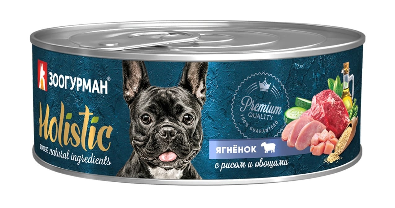 Зоогурман Зоогурман консервы для собак Holistic ягнёнок с рисом и овощами (100 г)