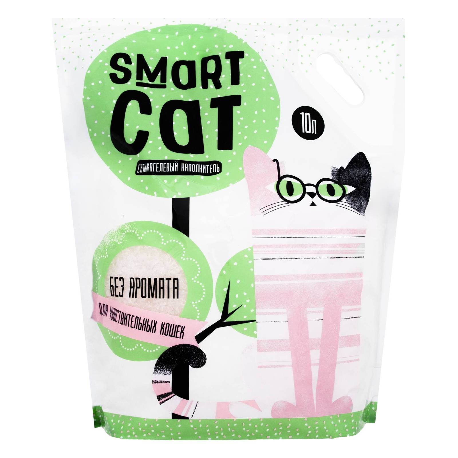 Силикагелевый наполнитель для чувствительных кошек, без аромата (4,37 кг) Smart Cat наполнитель Силикагелевый наполнитель для чувствительных кошек, без аромата (4,37 кг) - фото 3