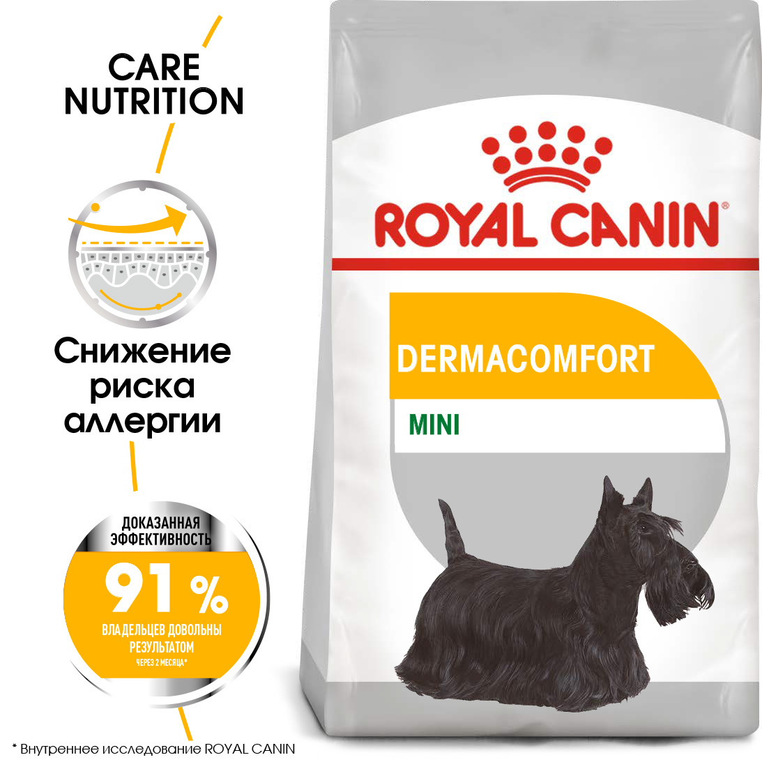 Для собак малых пород с чувствительной кожей (3 кг) Royal Canin (сухие корма) Для собак малых пород с чувствительной кожей (3 кг) - фото 2