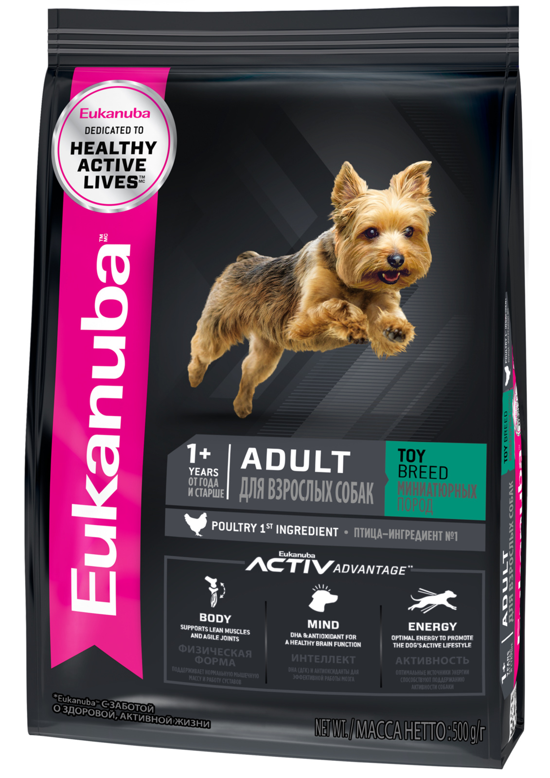 Корм Eukanuba для взрослых собак миниатюрных пород, с птицей (3,5 кг)