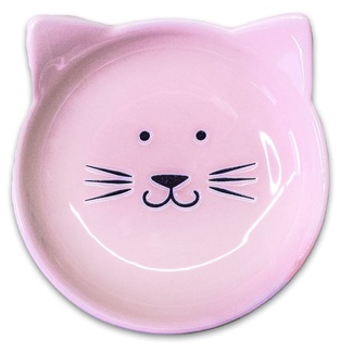 блюдце керамическое "мордочка кошки", розовая КерамикАрт
