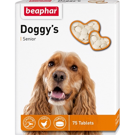 Beaphar кормовая добавка для собак старше 7 лет, 75 таб. (56 г)