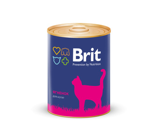  Premium консервы для котят, с  ягненком Brit