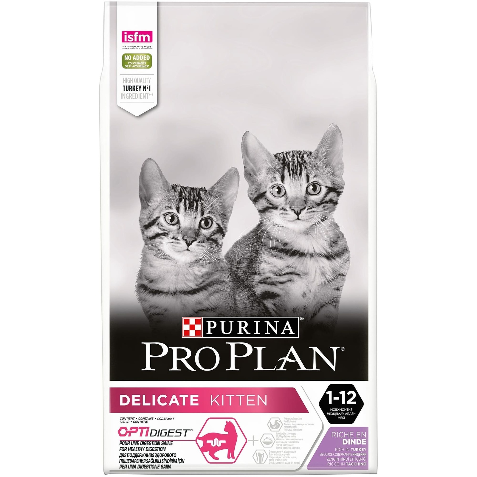 

Корм Purina Pro Plan для котят с чувствительным пищеварением или с особыми предпочтениями в еде, с высоким содержанием индейки (1,5 кг)