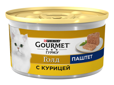 Гурмэ паштет для кошек с курицей, Gold Mousse with Chicken | Petshop.ru