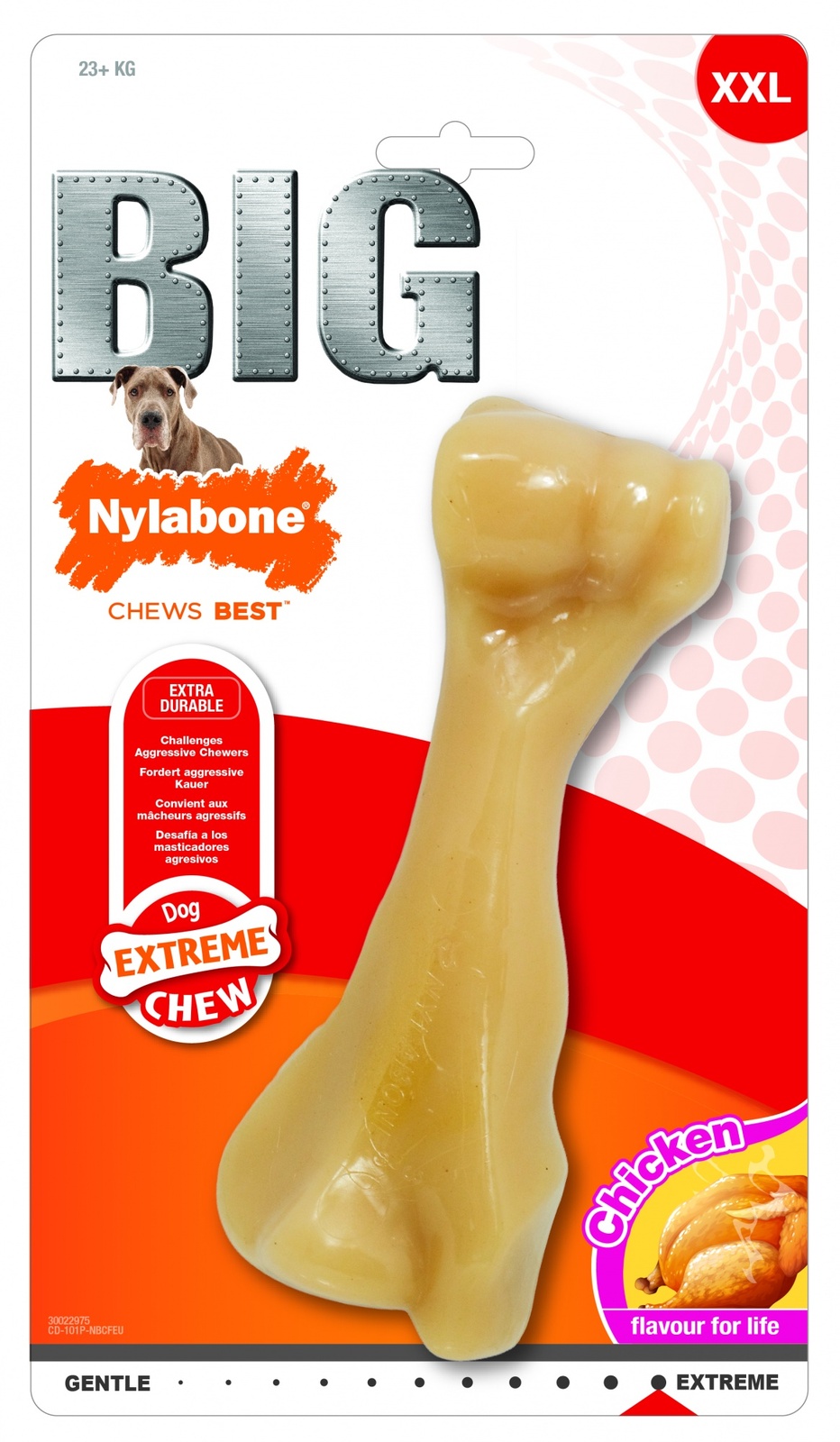 

Nylabone кость экстра-жесткая, аромат курицы, XXL (463 г)
