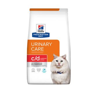 Сухой корм для кошек C/d  профилактика МКБ при стрессе с рыбой (Urinary Stress)