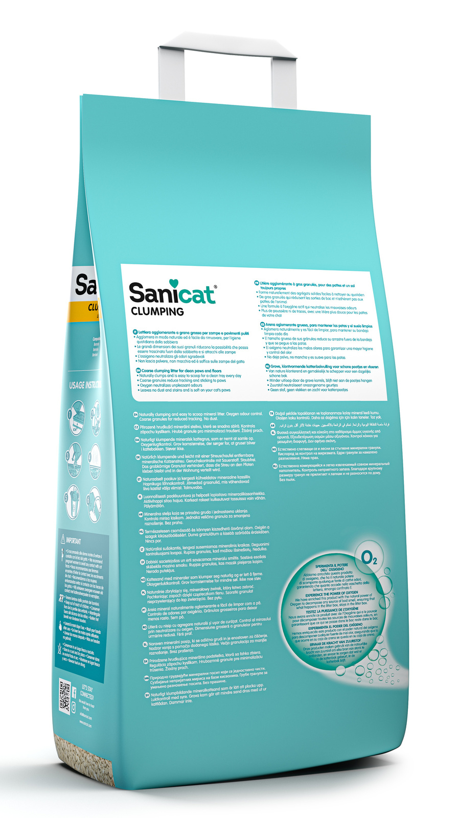 SaniCat комкующийся наполнитель с активным кислородом без аромата (10 л) SaniCat SaniCat комкующийся наполнитель с активным кислородом без аромата (10 л) - фото 2