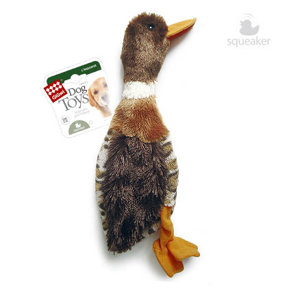 GiGwi утка, игрушка с пищалками, 32 см (70 г)