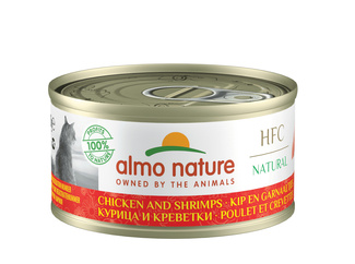 Консервы для кошек с курицей и креветками, 75% мяса Almo Nature (консервы)