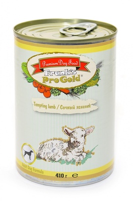 Консервы для собак "Сочный ягненок" Frank's ProGold консервы
