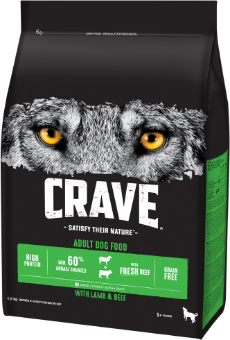 Корм Crave сухой корм для взрослых собак, с говядиной и ягненком (1 кг) Crave Корм Crave сухой корм для взрослых собак, с говядиной и ягненком (1 кг) - фото 3