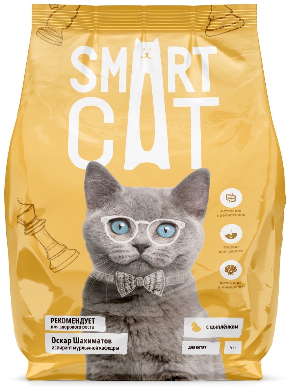 Для котят, с цыпленком (5 кг) Smart Cat Для котят, с цыпленком (5 кг) - фото 1