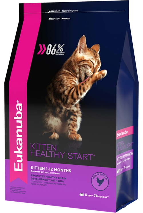 Корм Eukanuba для котят, беременных и кормящих кошек (5 кг) Корм Eukanuba для котят, беременных и кормящих кошек (5 кг) - фото 1